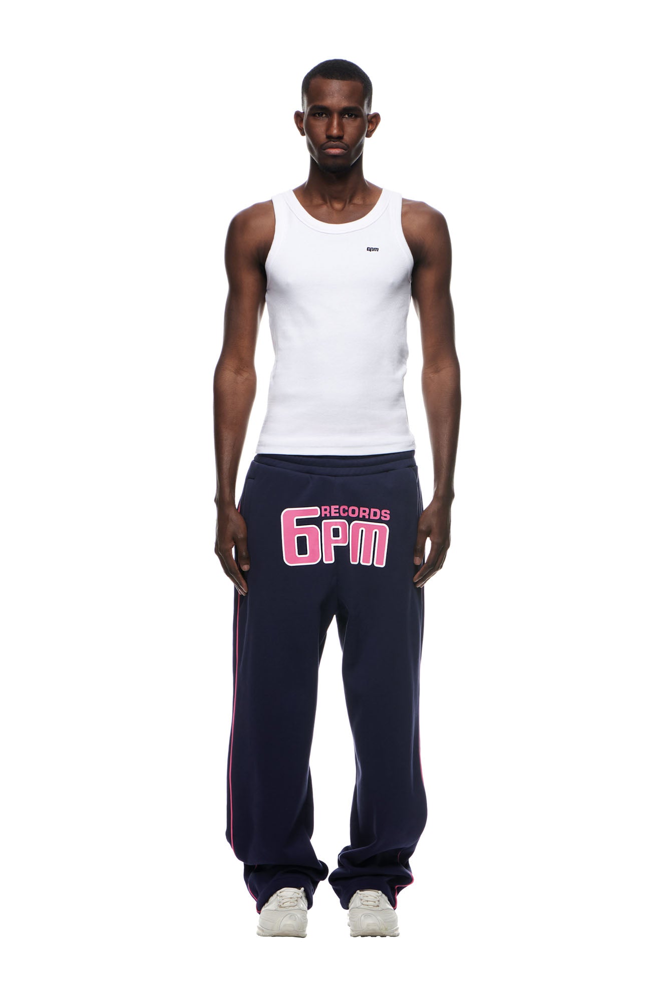 RECORDS OPEN LEG JOGGER DEEP BLUE