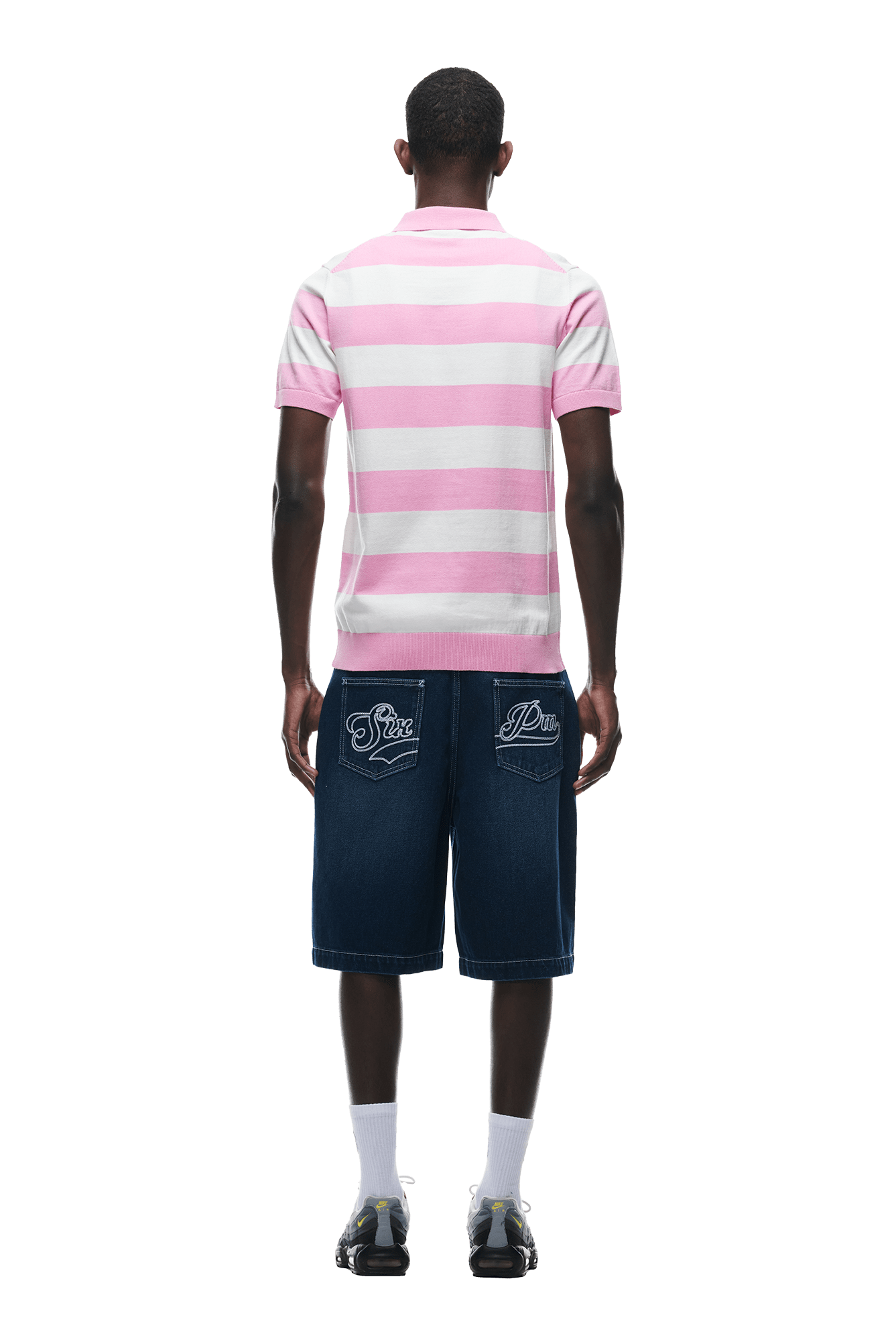 STRIPED POLO PINK