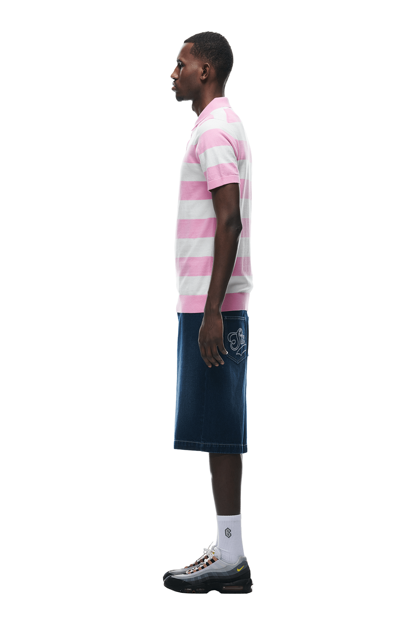 STRIPED POLO PINK