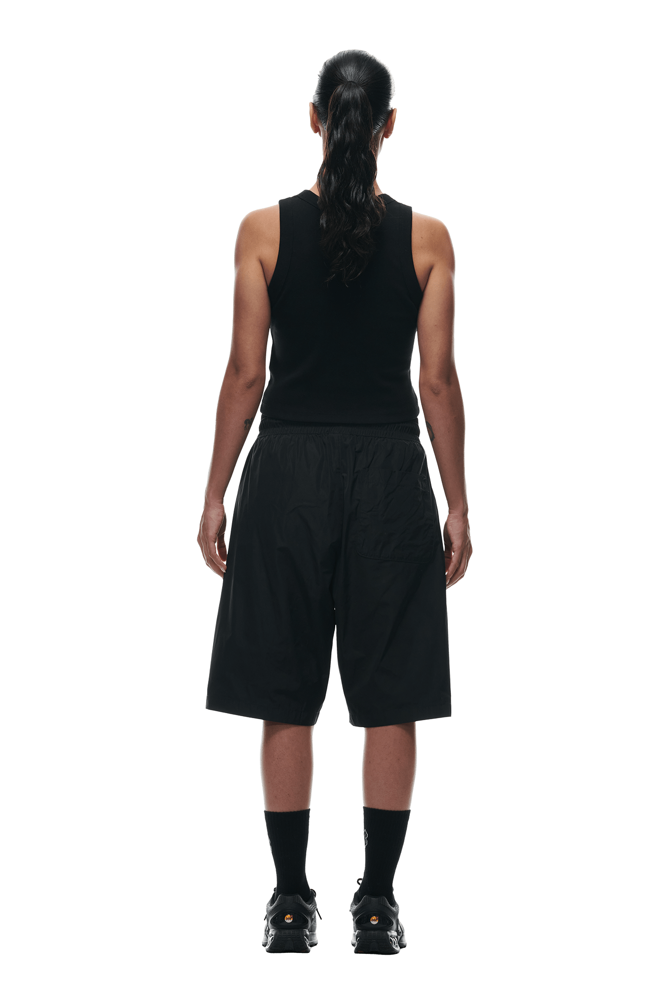 BAGGY NYLON SHORTS BLACK