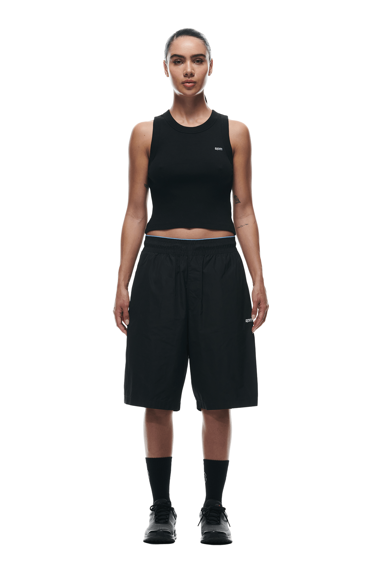 BAGGY NYLON SHORTS BLACK