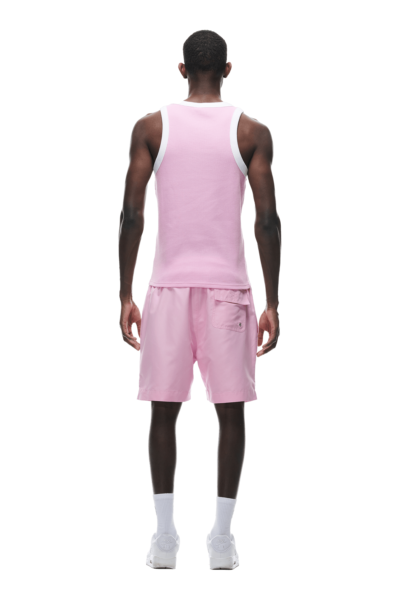 WAFFLE KNIT TANKTOP PINK