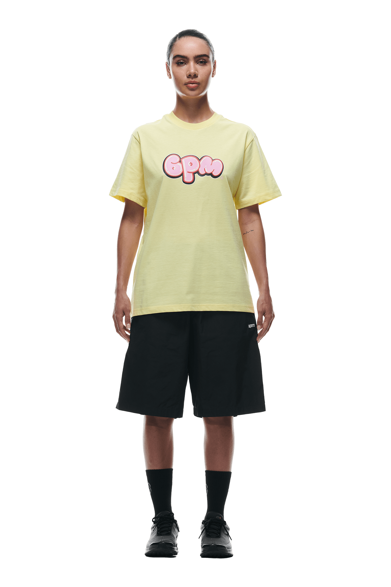 BUBBLE LOGO T-SHIRT BRIGHT LEMON