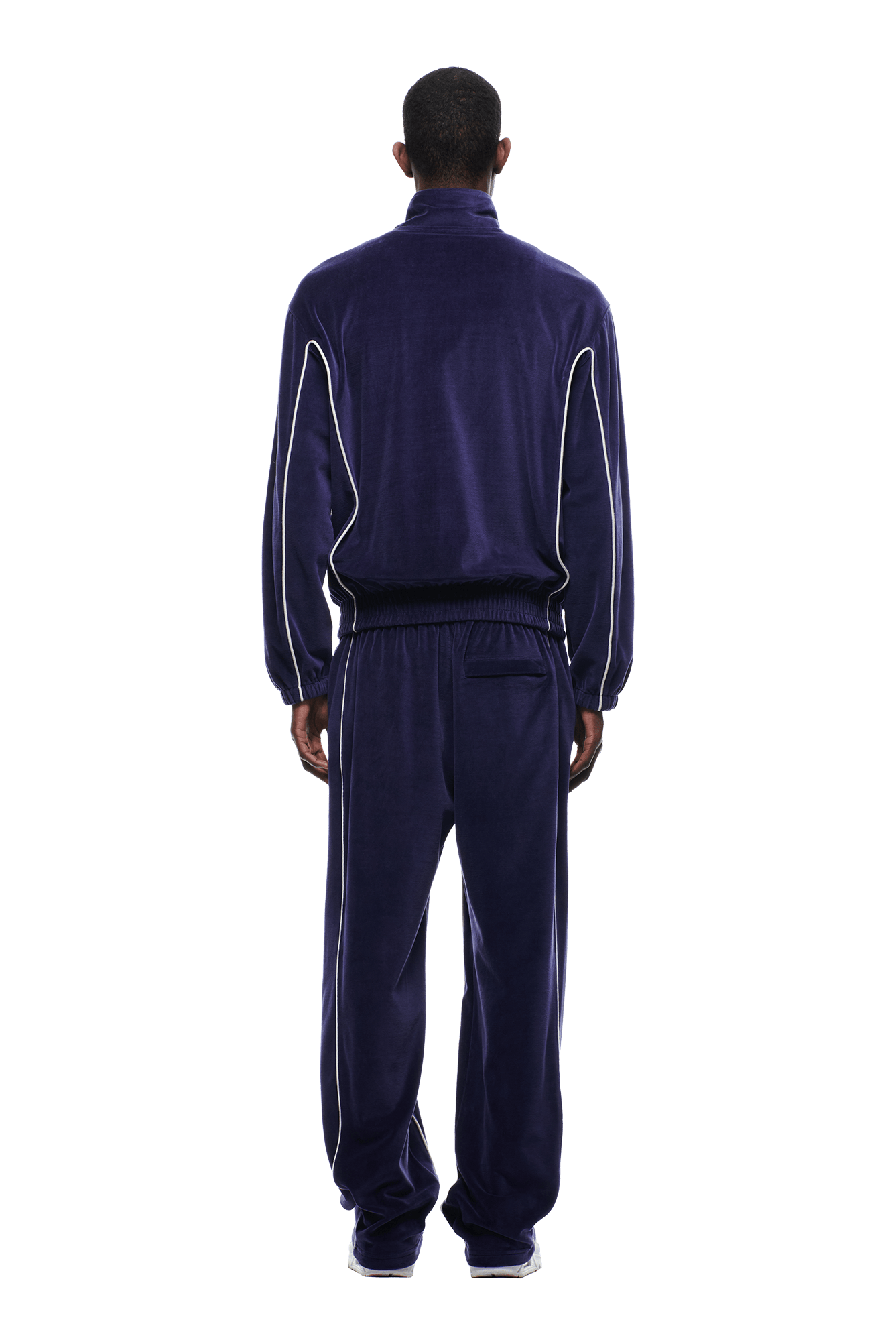 VELOURS TRACK JACKET ORBIT BLUE