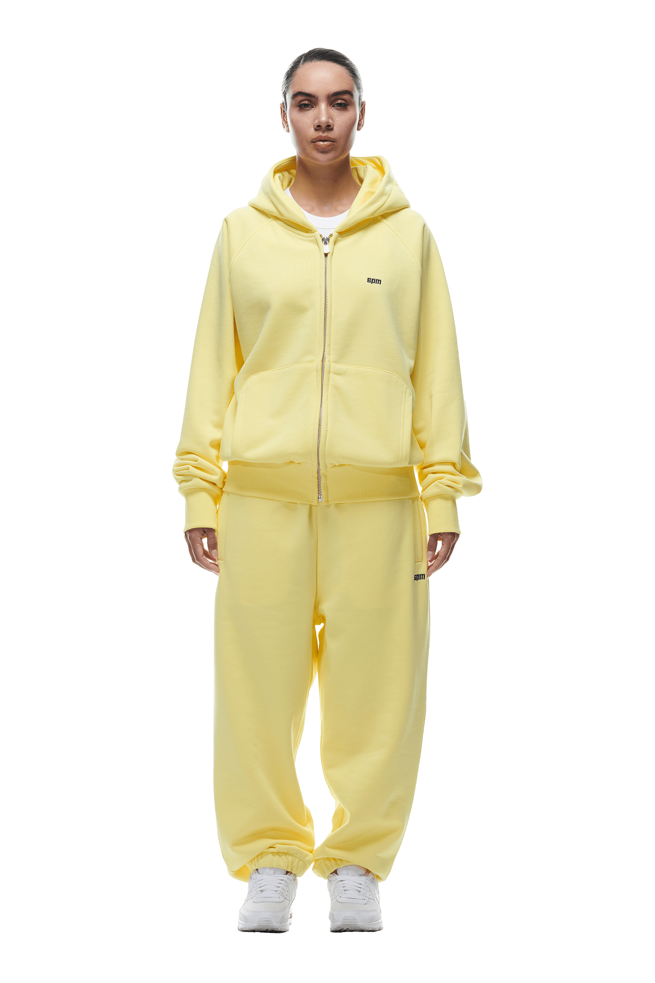 ZIP HOODIE BRIGHT LEMON