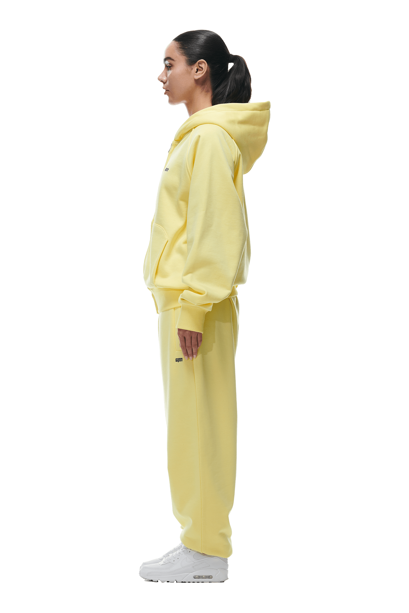 ZIP HOODIE BRIGHT LEMON