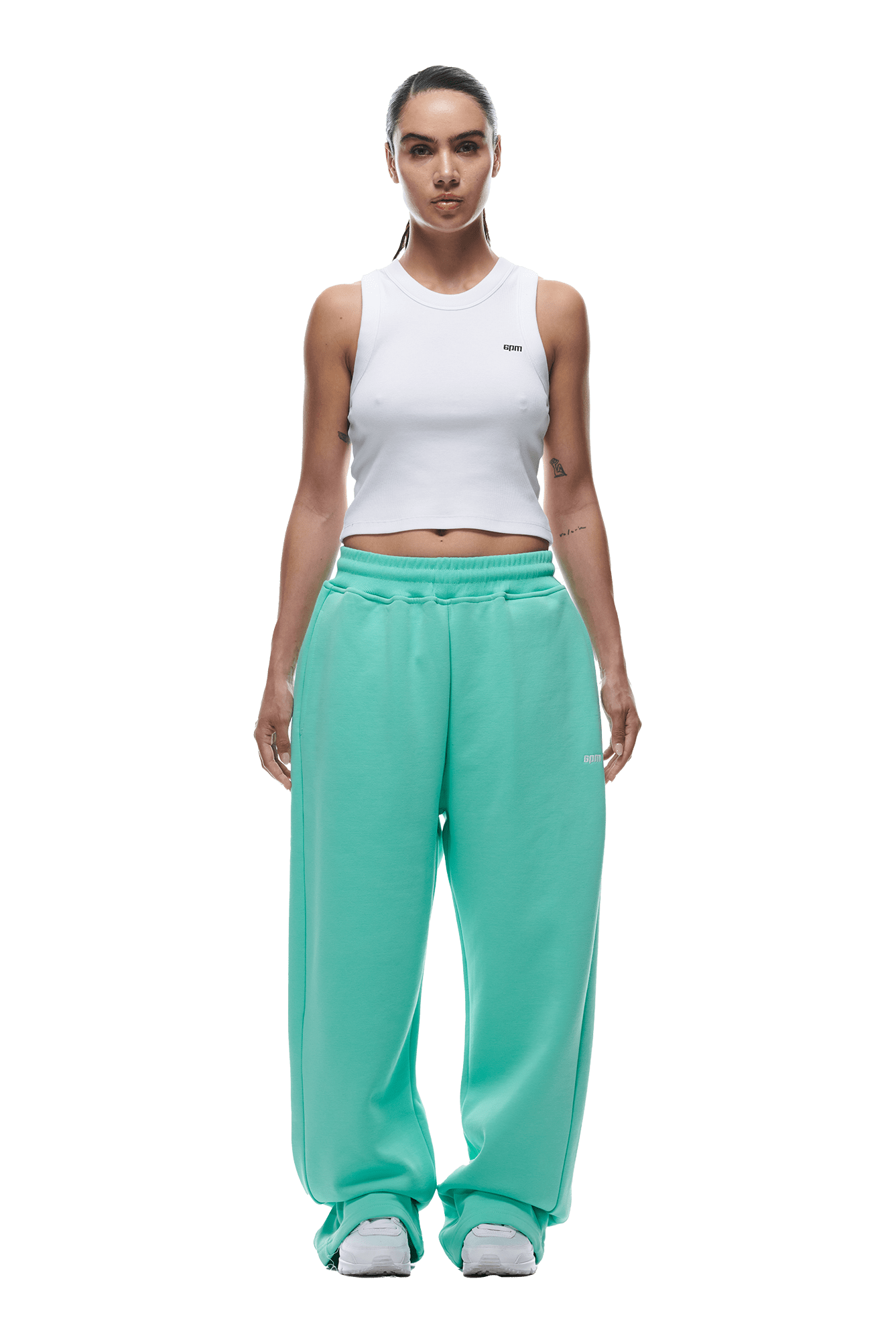 OPEN LEG JOGGER LIGHT MOSS