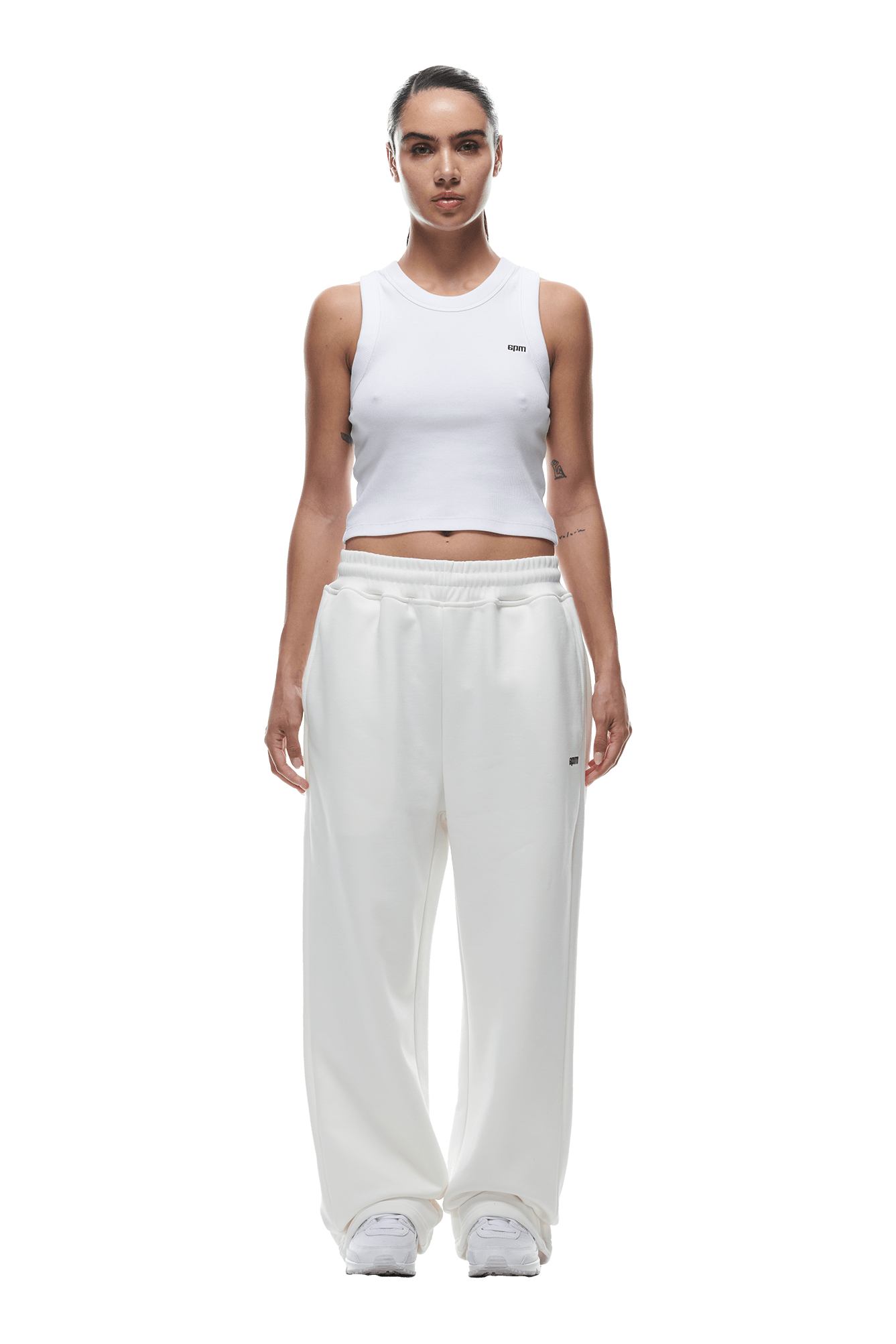 OPEN LEG JOGGER COCONUT WHITE