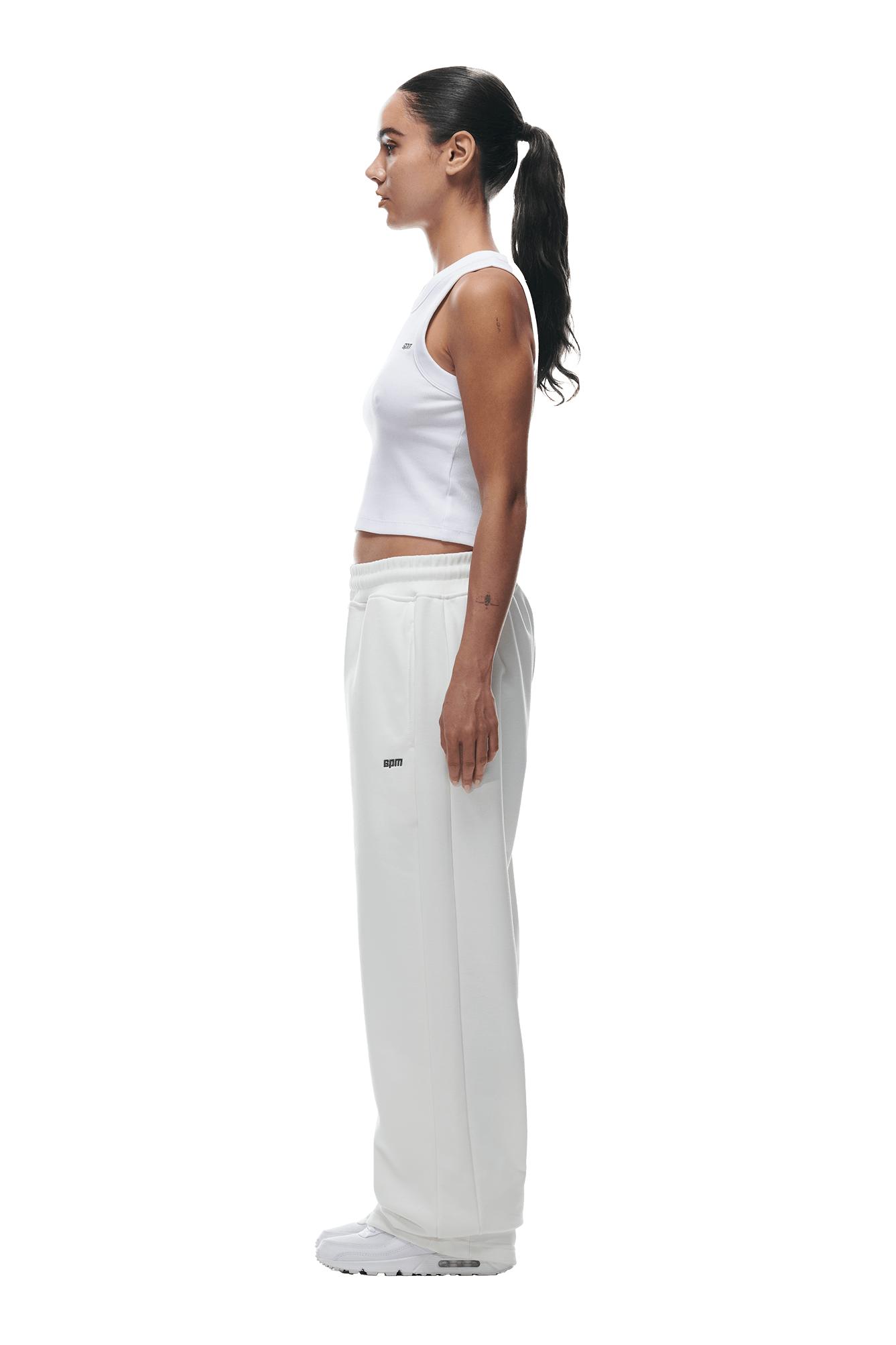 OPEN LEG JOGGER COCONUT WHITE