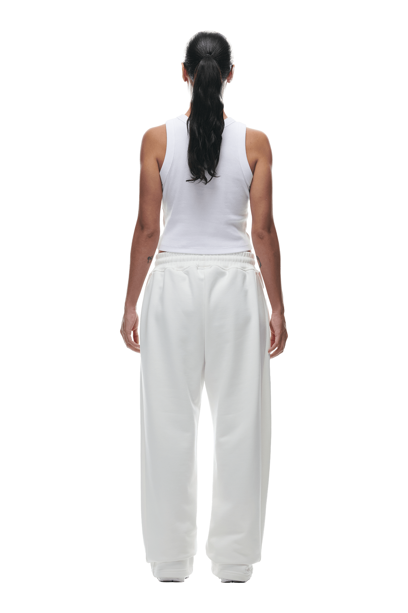 OPEN LEG JOGGER COCONUT WHITE