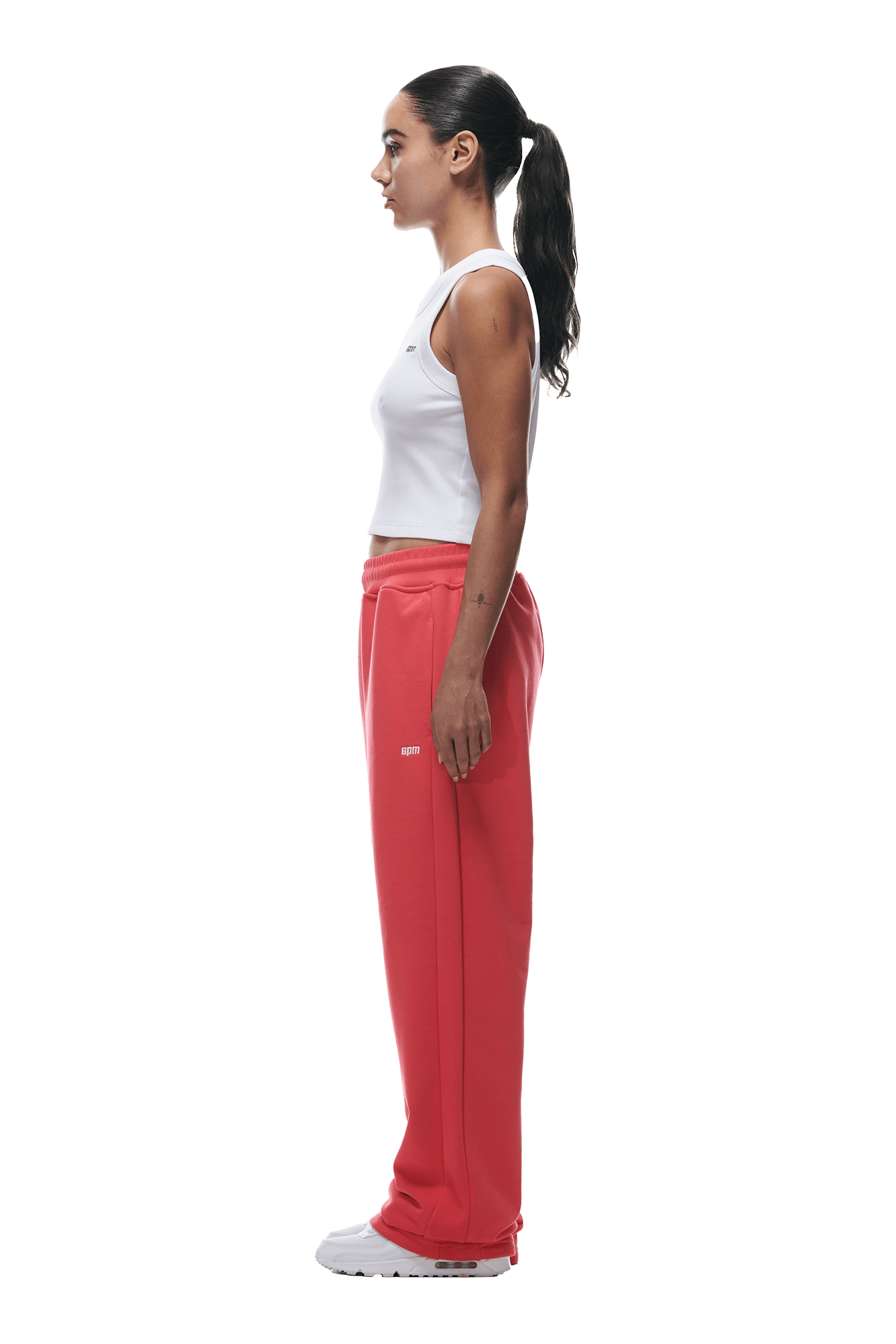 OPEN LEG JOGGER HIBISCUS PINK