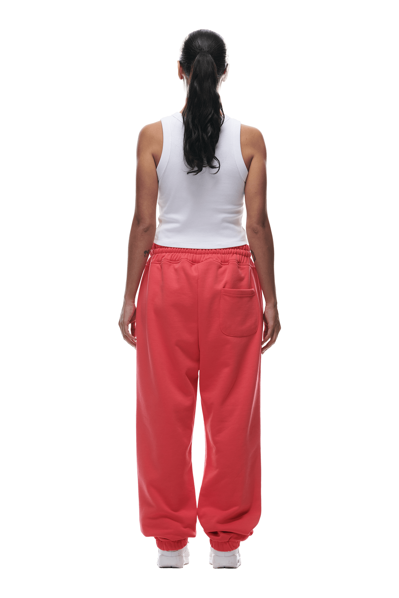 CUFF JOGGER HIBISCUS PINK