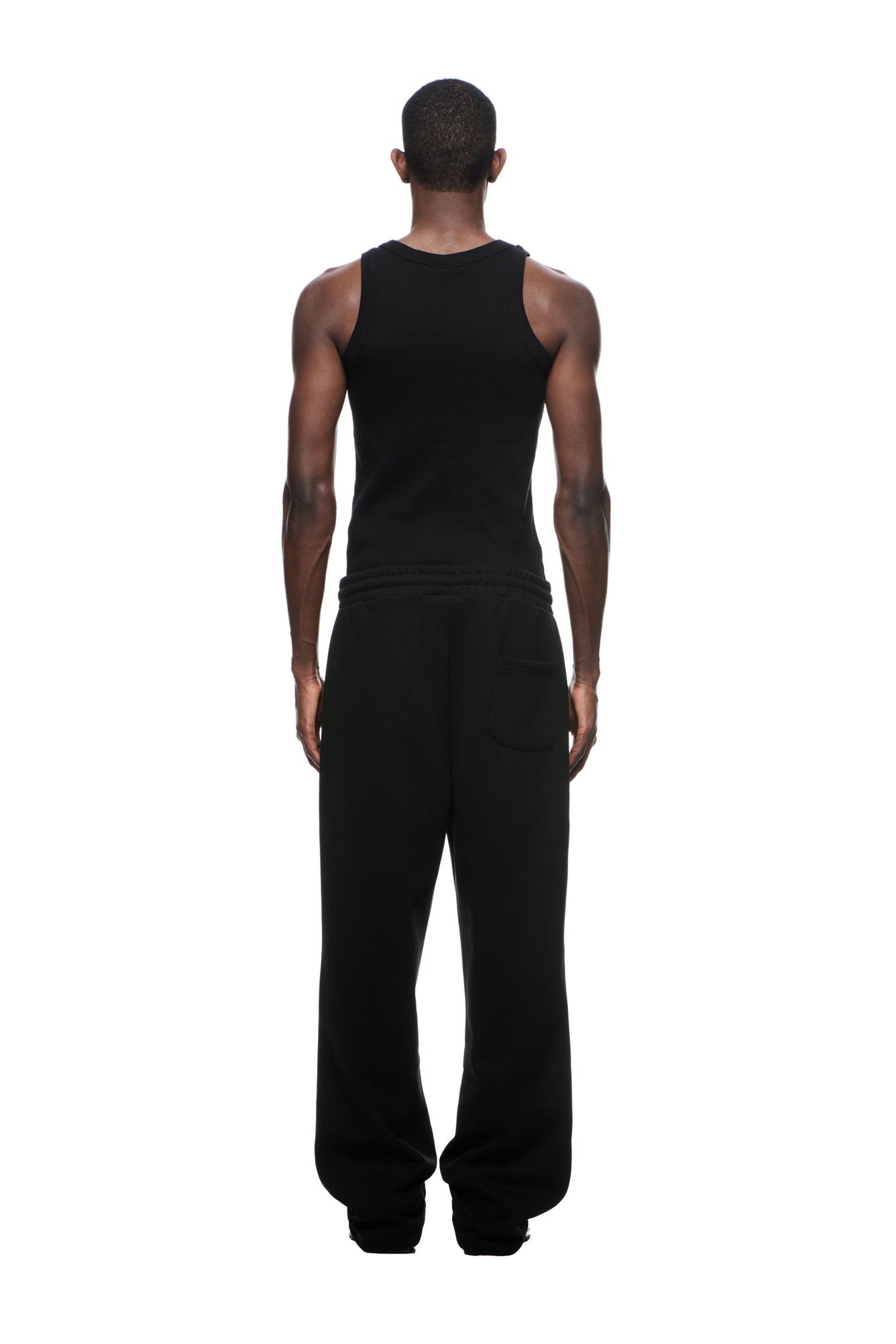 RECORDS OPEN LEG JOGGER BLACK