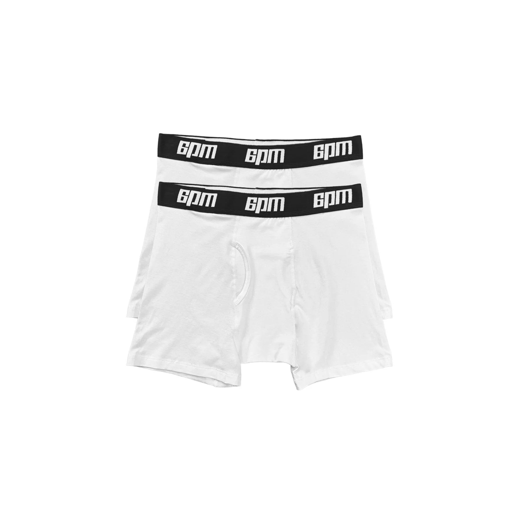 BOXER SHORTS WHITE/BLACK (2-PACK)