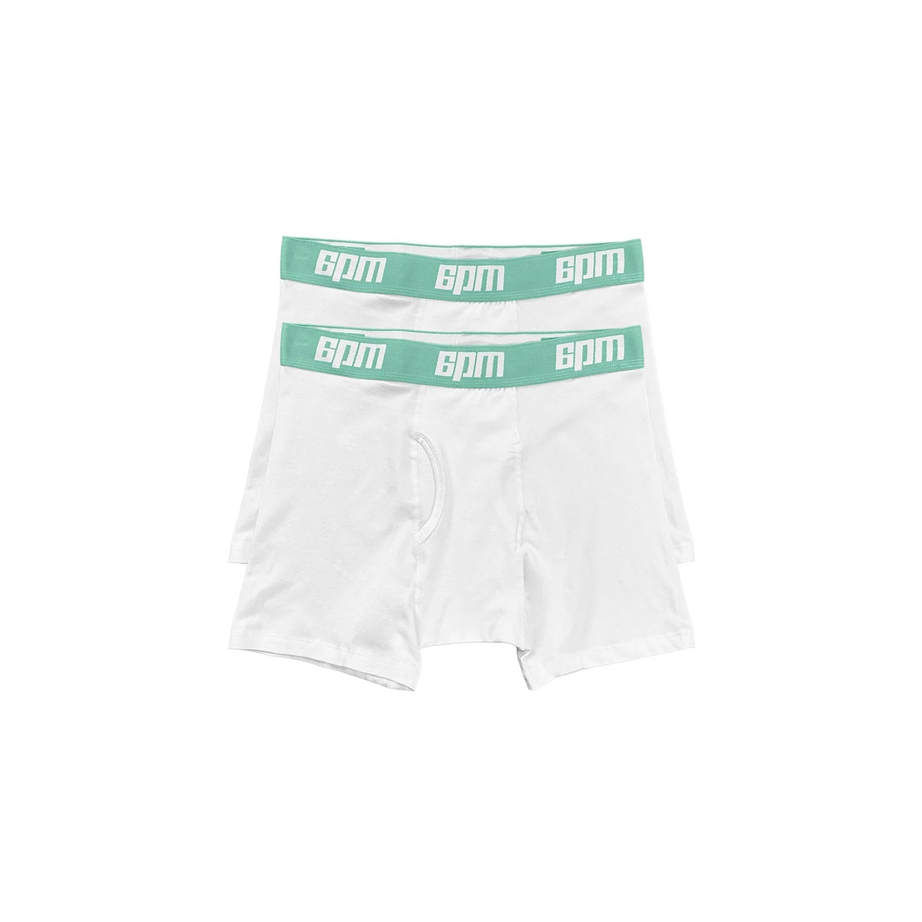 BOXER SHORTS WHITE/LIGHT MOSS (2-PACK)