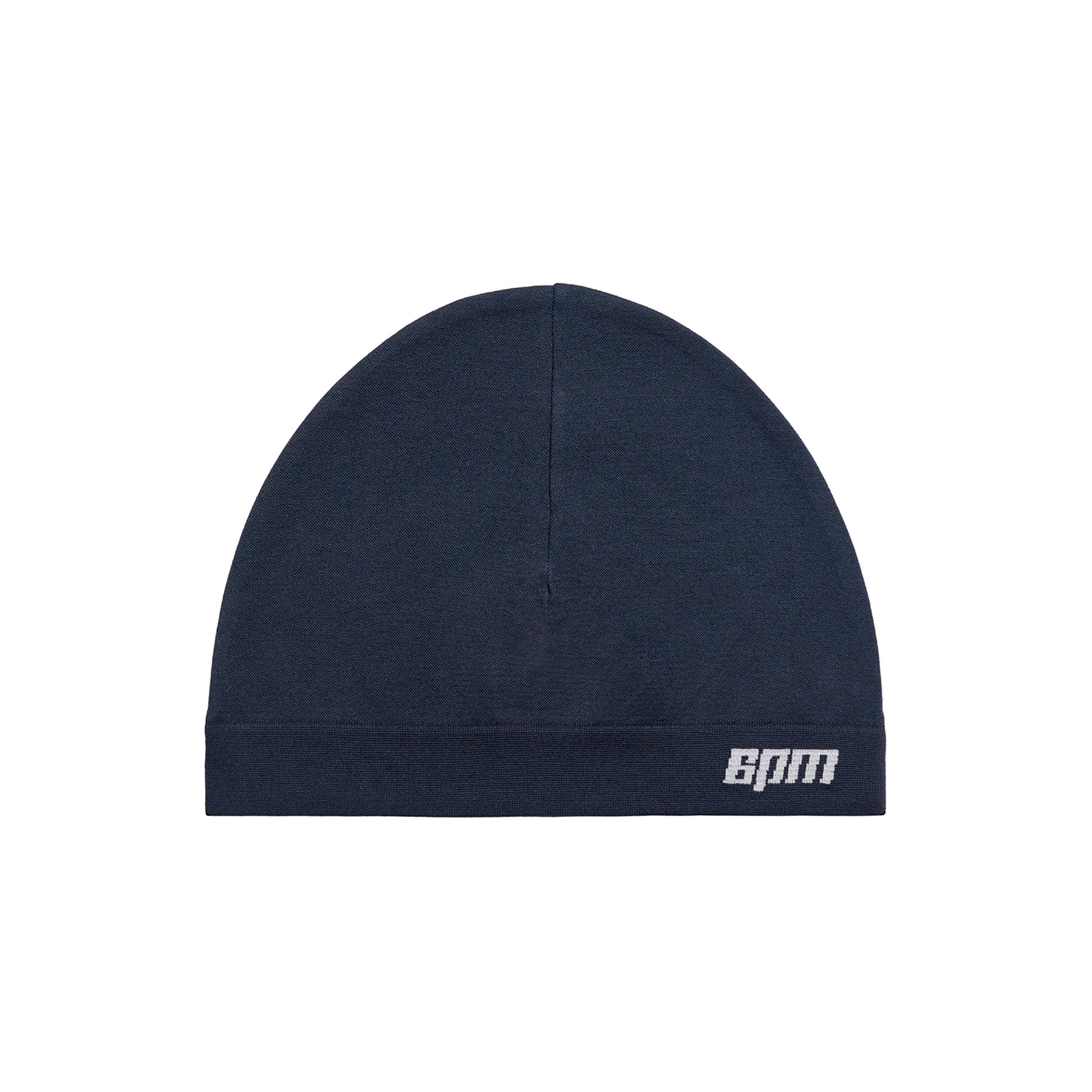 6PM Tech Logo Beanie Navy